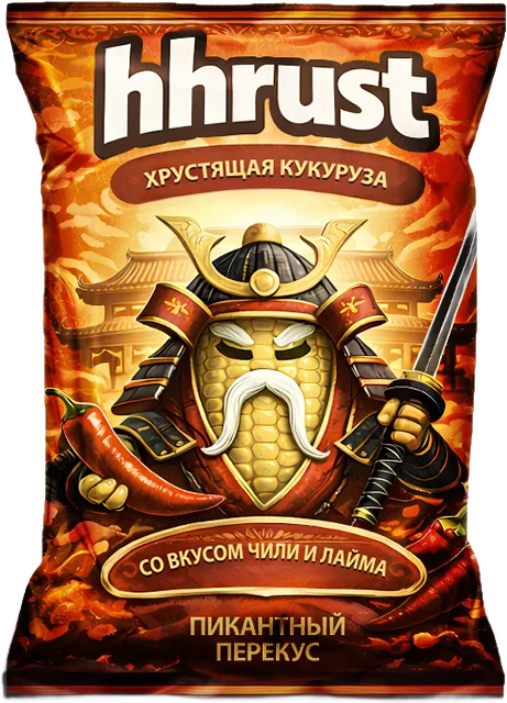Кукуруза жареная со вкусом чили и лайма hhrust 35гр, РБ