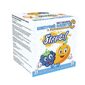 Шипучий напиток Shepss! Со вкусом манго и лесных ягод